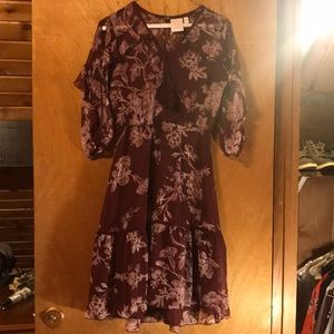 Lauren Conrad High-low maroon dress